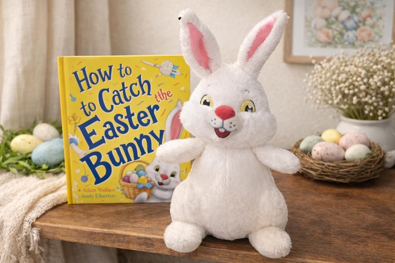 How to Catch the Easter Bunny Plush – Adam Wallace Character Toy - Etsy