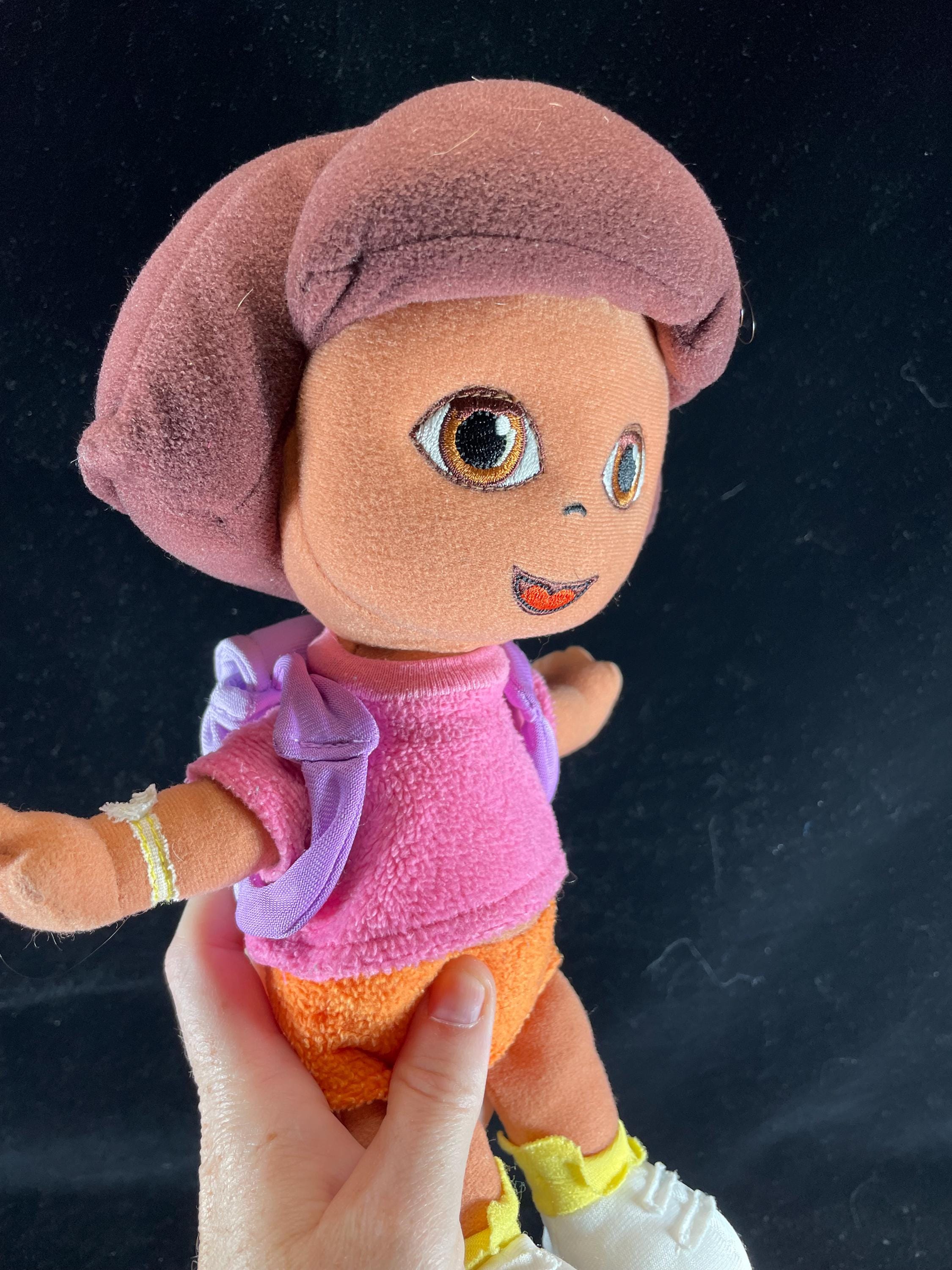 Miniature Dora the Explorer TV Show Dora Plush Doll Retired 7 Inch