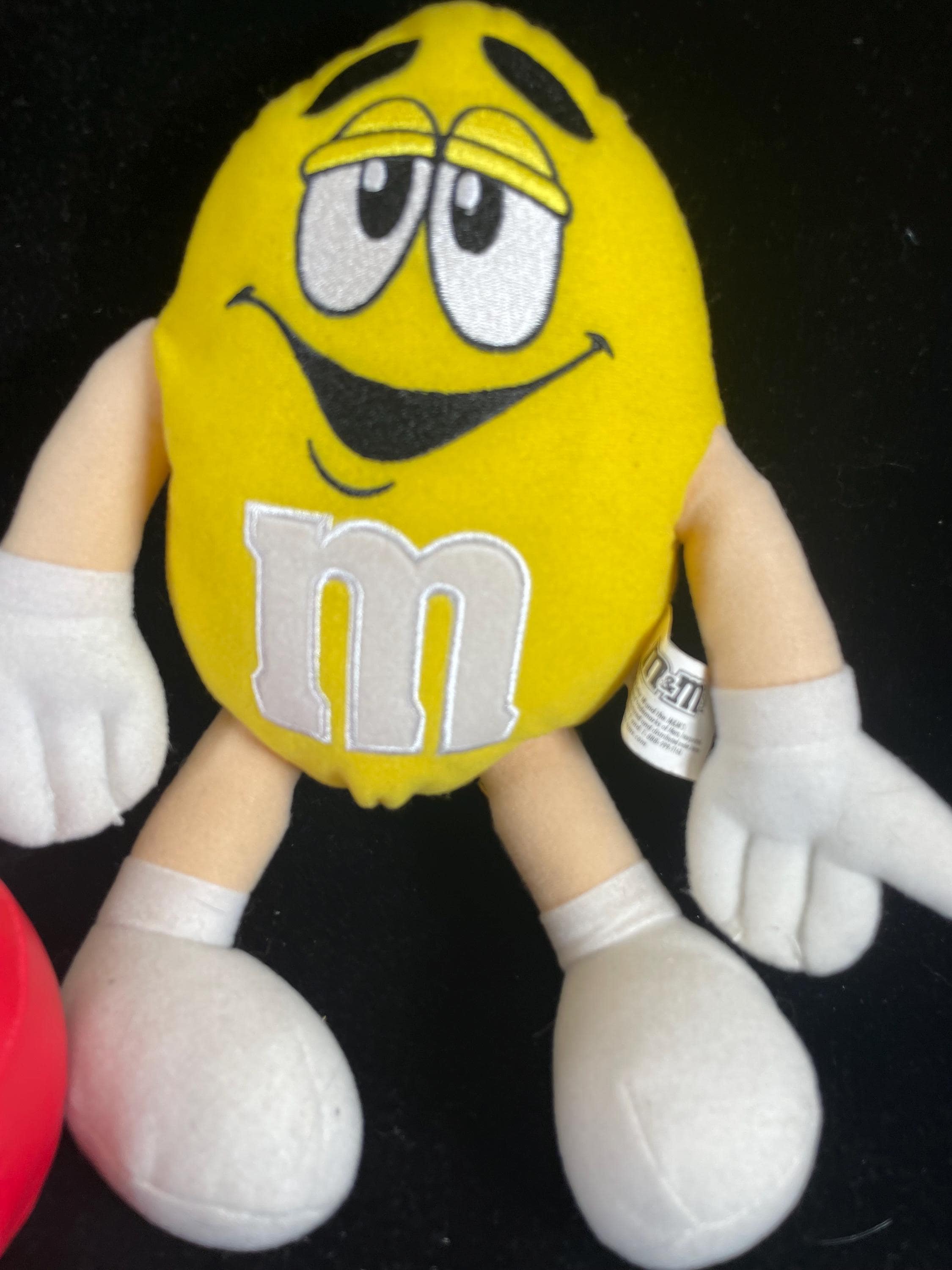 Mars Candy M&M Plush Yellow Blue Ornament Red Mini Ball Yellin