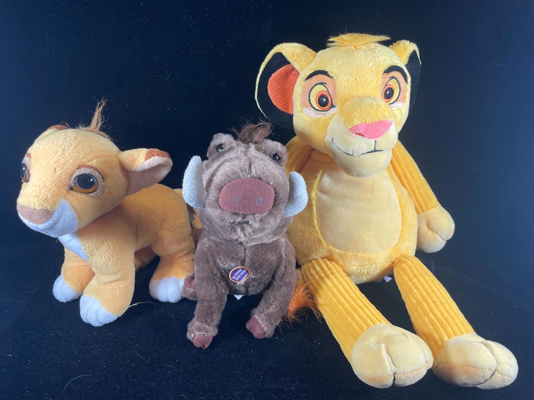 Disney Lion King Plush Set: Young Simba & Pumbaa, 8-18 Inch - Etsy