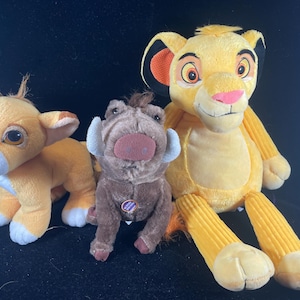 Disney Lion King Young Simba Scentsy Plush 13 inch Pumbaa Pig 18 inch 8 inch