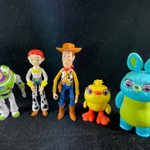Disney Pixar Toy Story Jessie Jesse Cowgirl Woody Bunny Ducky & Buzz Lightyear Plastic Action Figure Toys 9 inch
