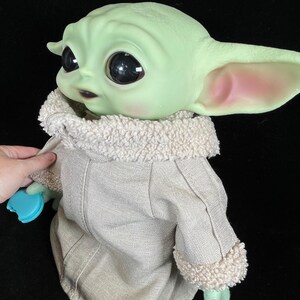 Mattel Grogu Plush Doll, 11 Inch Poseable Feet, Talking, New In Box image 11
