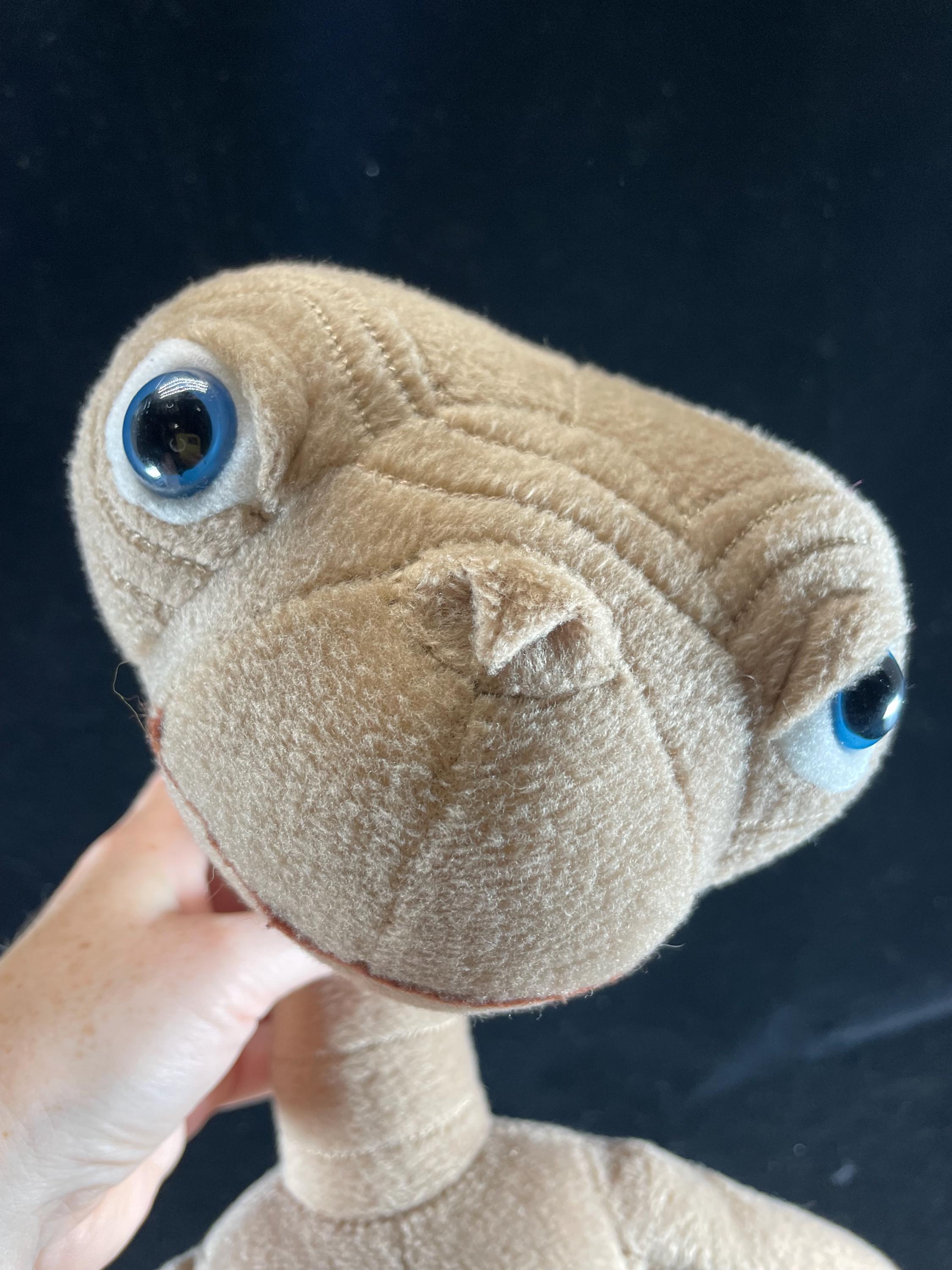 ヴィンテージ E.T. ぬいぐるみ、大型 12インチ エイリアンぬいぐるみ