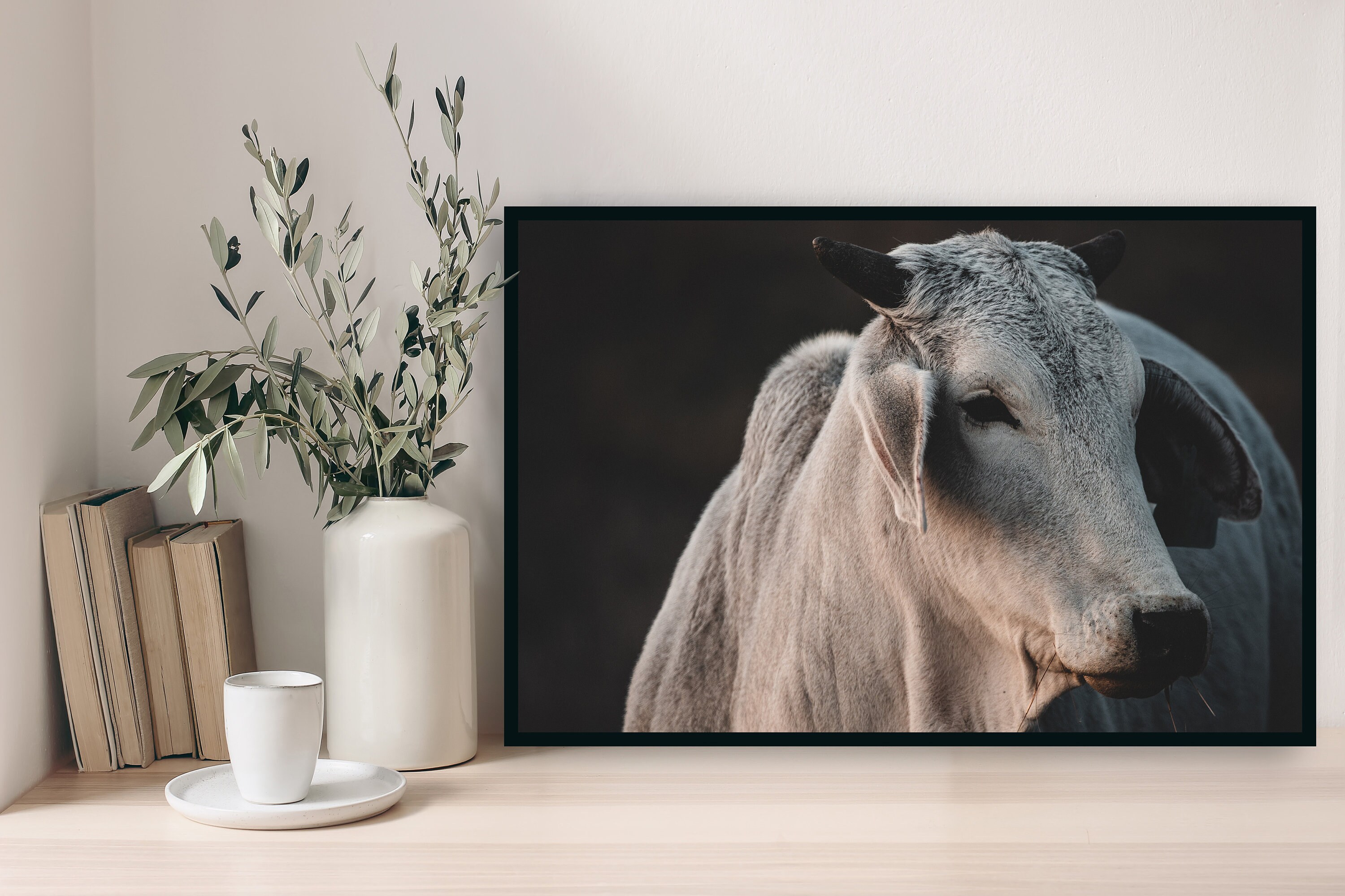 Brahman Cow Print | DIY Wall Art | Art Prints | Digital Prints | Wall ...