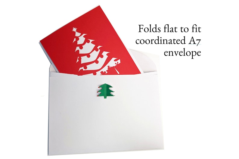 Christmas Tree Pop up Card 3D SVG DIY Cricut Etsy