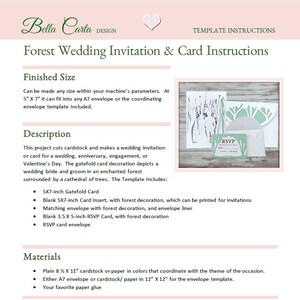 We make the  Forest Wedding SVG Gate Fold Invitation, RSVP Card Suite for Cricut and Silhouette Cutting Machines an easy project with our step-by-step instructions.