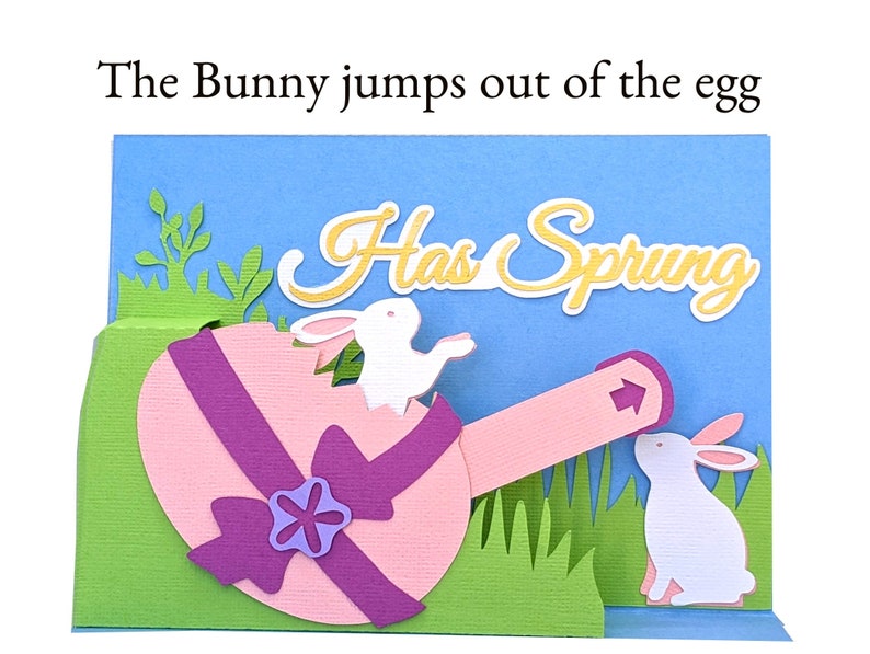 Easter Bunnies Pop up SVG Card for Cricut and Silhouette - Etsy