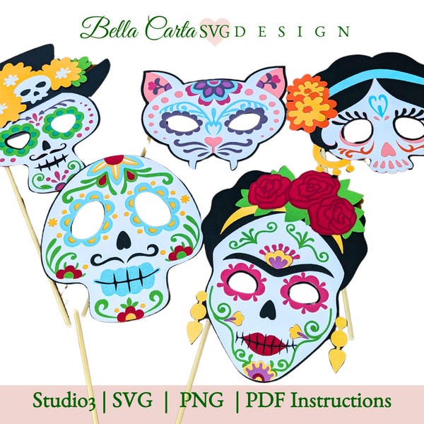 Dia De Los Muertos Mask - Etsy