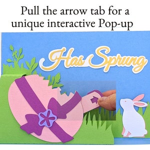 Easter Bunnies Pop up SVG Card for Cricut and Silhouette - Etsy