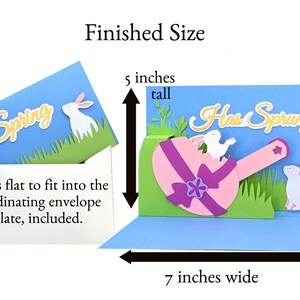 Easter Bunnies Pop up SVG Card for Cricut and Silhouette - Etsy