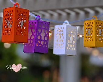 Summer Hanging Lantern 3D SVG DIY for Cricut and Silhouette Cutting Machines