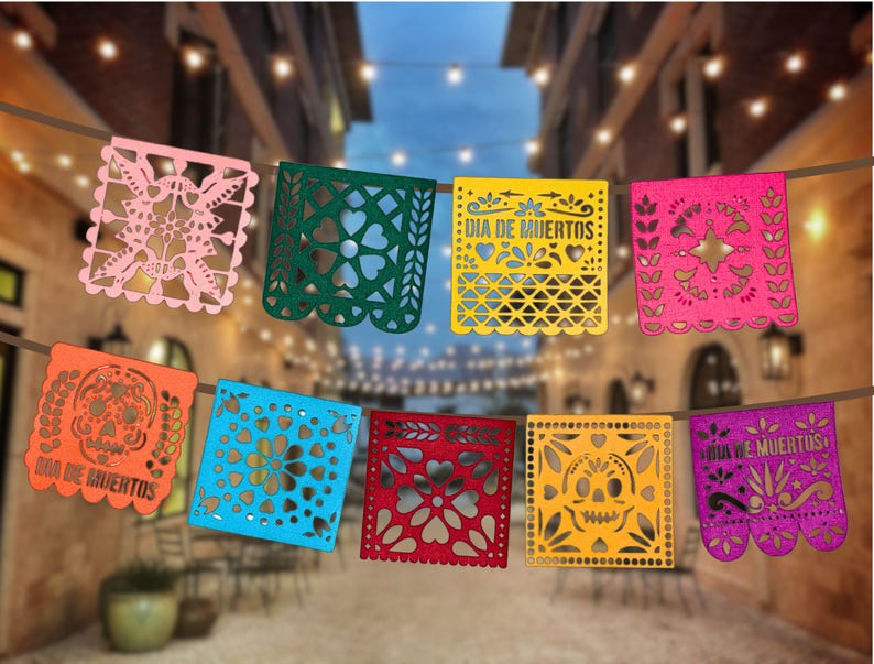 Bring the vibrant spirit of Dia de Muertos to life with these 3D SVG Papel Picado Panels! Ideal for Cricut and Silhouette machines, these designs will add beauty to your festive gatherings.
