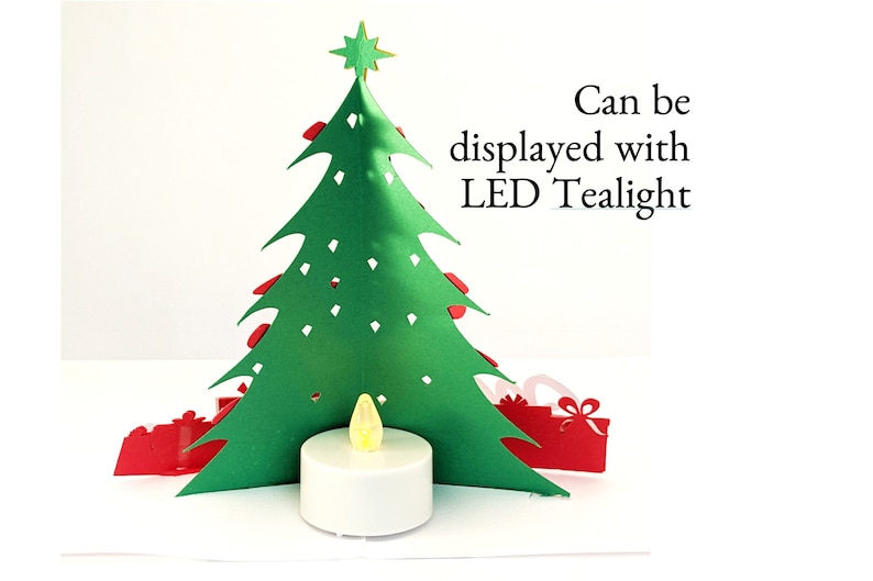 Christmas Tree Pop up Card 3D SVG DIY Cricut Etsy