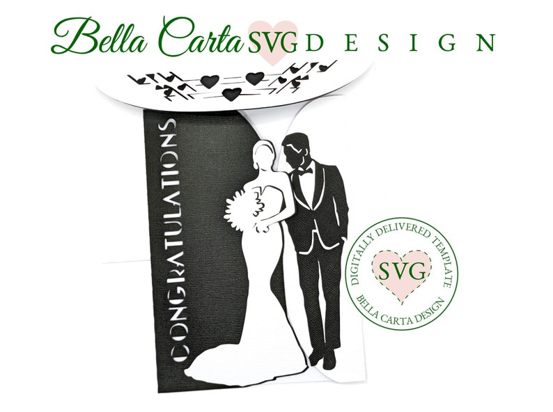 Elegant Wedding Gate Fold Card by Bella Carta Design is an easy way to create custom wedding invitations for your special day.