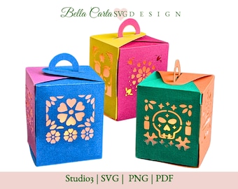 Day of the Dead Lanterns, Cricut SVG Template, Dia de Los Muertos Decorations