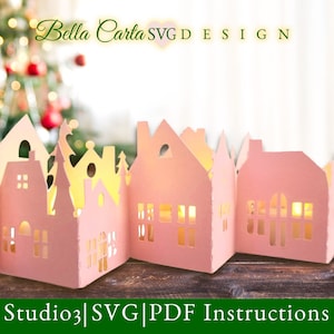 Dekoracja świąteczna w kształcie świeczki Tea Light SVG DIY Cricut