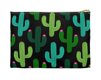 Pochette pour accessoires amusante avec cactus