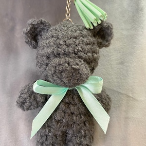 Crochet Teddy Bear Keychain