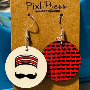 Mr. Redlegs Circle Earrings