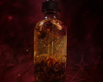 Temptress Goddess-Glamour Magick Body Shimmer Oil | Ritual Beauty Oil | Attraction & Confidence Spell
