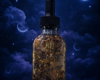 Mystic Dream Goddess | Glamour Magick Body Shimmer Oil | Psychic Power • Intuition • Enchantment