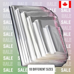 Lot de 200 Enveloppes Cristal Clair rabat auto auto scellant