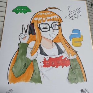 Traditionelles Shikishi Board Commission - Sexy Benutzerdefinierte Charakter Kopfschuss Zeichnungen