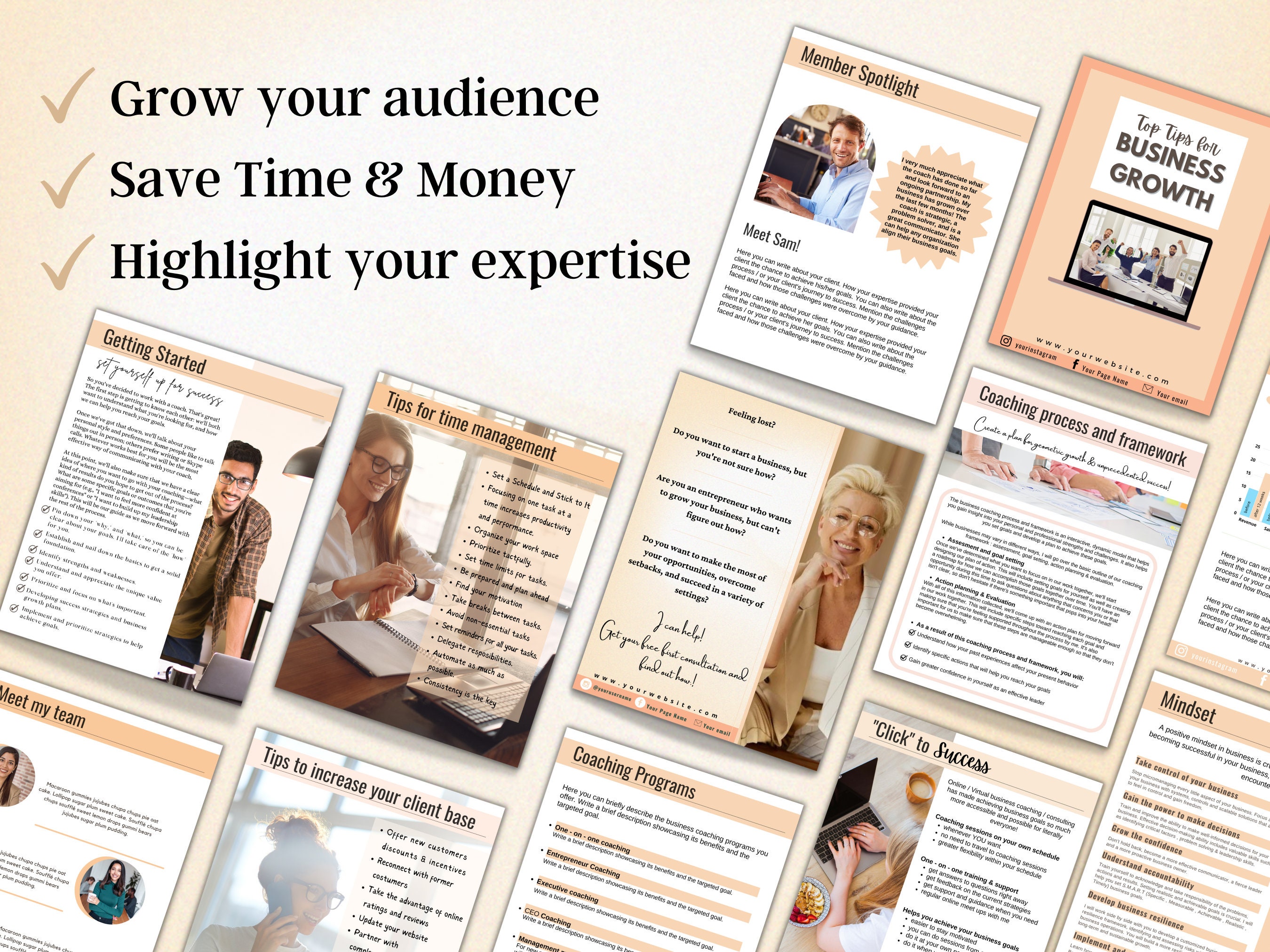 Business Coach Lead Magnet Template , Business Coaching Tools , Life ...