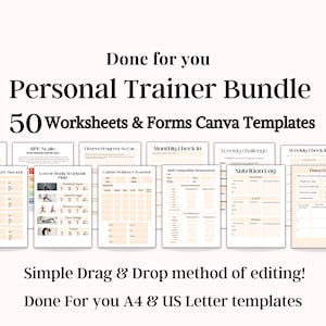 Personal Trainer Client Intake Form, Personal Trainer Forms, Fitness Planner, Personal Trainer Contract, Personal Trainer Templates