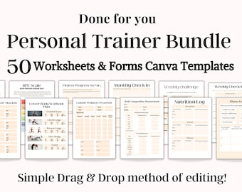 Personal Trainer Client Intake Form, Personal Trainer Forms, Fitness Planner, Personal Trainer Contract, Personal Trainer Templates