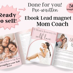 Ebook Template for Life Coach, ebook template canva, Lead Magnet template, Life coaching , Freebie template, Mom wellness, Self love Coach