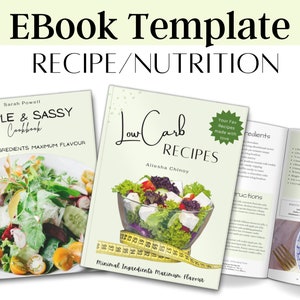 Modelo de e-book de receitas, modelo de livro de receitas editável, fichário de receitas, cartão de receitas, modelo de livro de receitas para família, modelo de livro de receitas