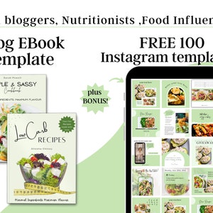 Recipe Ebook template, Editable Recipe book template , Recipe Binder, Recipe Card, Family Cookbook Template, Cookbook template