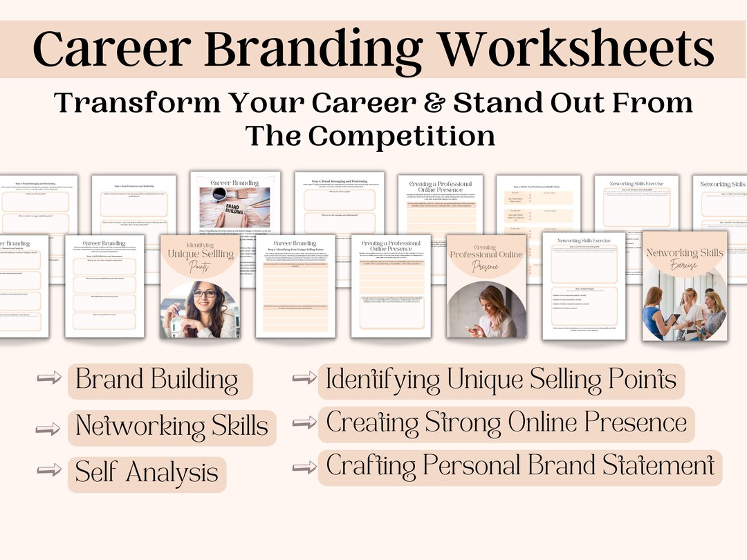 Workbook Template for Career Branding, Career Coaching Templates ...