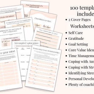 Coaching Worksheets, Self Love Workbook, Life Coaching, Workbook ...