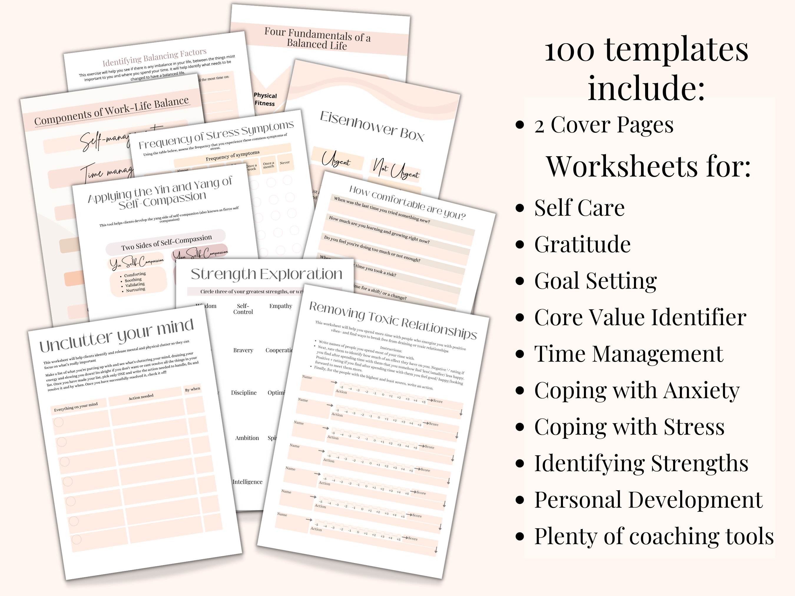 Coaching Worksheets, Self Love Workbook, Life Coaching, Workbook ...