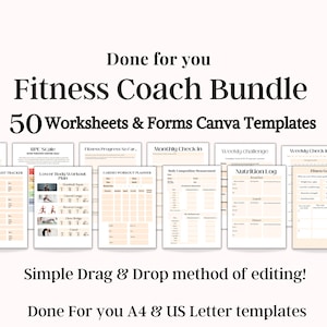 Fitness Client Intake Forms for Fitness Coach, Personal Trainer Client intake, Fitness planner, Fitness templates, Fitness Ebook template