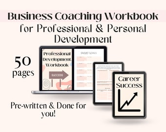 Annual Goals Review Business Coaching Worksheets, Goal Setting Workbook, Business Coaching Bundle, Life Coaching Life Goals Setting Review