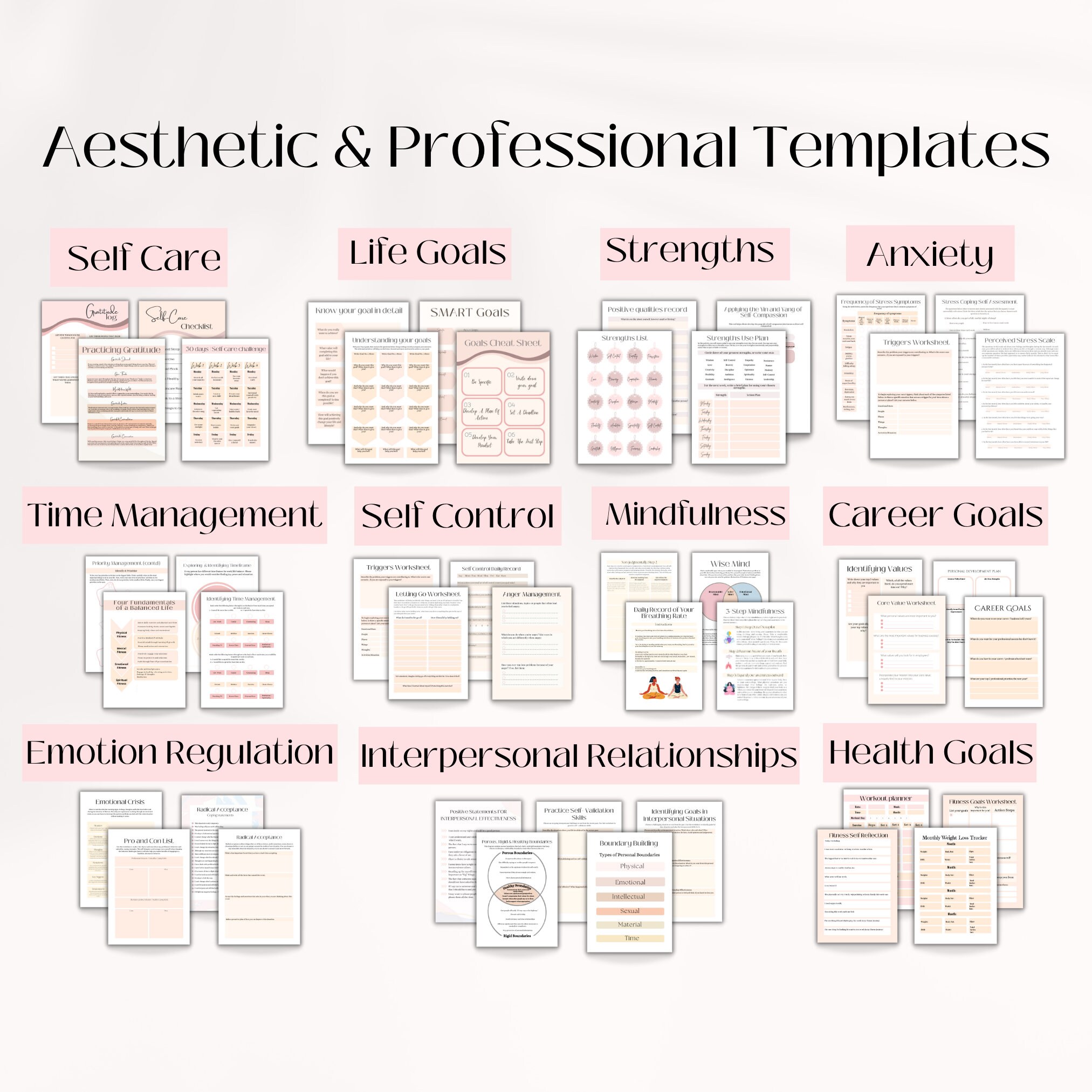Life Coaching Workbook, Self Love Workbook, Life Coaching Bundle ...