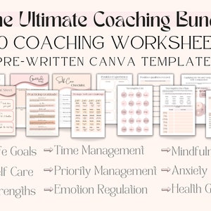 Life Coaching Workbook, Selbstliebe Workbook, Life Coaching Bundle, Coaching Arbeitsblatt Vorlage, Life Coaching Werkzeuge, Coaching Ressourcen