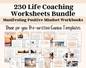 Life Coaching Worksheets, Manifestation Workbook, Mindset Coaching Templates, Manifesting Journal, Manifesting Planner, Manifestation Cards