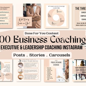 Business Coaching Templates, Leadership Coaching Instagram Templates, Business Coach Social Media Templates, Leadership Quotes Posts