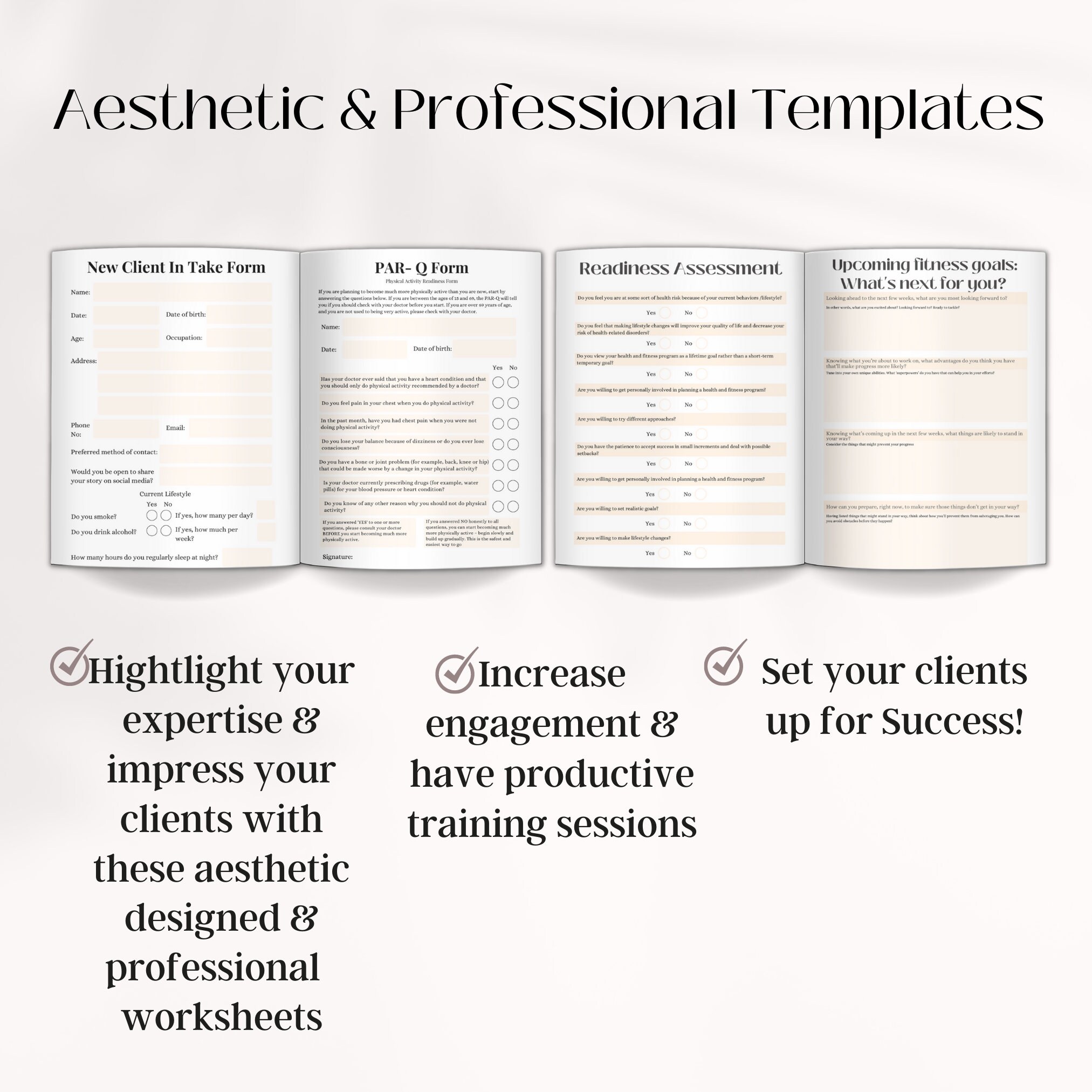 Personal Trainer Client Intake Form, Personal Trainer Forms, Fitness ...
