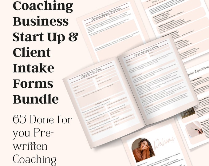 Coaching Intake Forms, Coaching Contract, Coaching Onboarding Templates ...