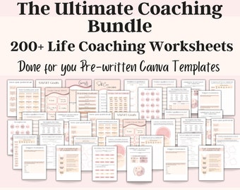Life Coaching Workbook, Self love workbook, Life Coaching Bundle, Coaching Worksheet template, Life Coaching tools, Coaching resources