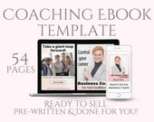 Ebook Template Canva for Coach, Lead Magnet template for Coach , Life Coach , Course Creator Ebook, Opt in Freebie template , Coach Ebook
