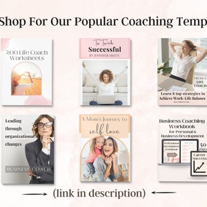 Life Coach Ebook Template for Work Life Balance, Coaching Worksheets ...