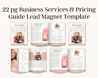 Small Business Ebook Template, Price Guide Templates, Service Provider Template, Social Media Manager Template
