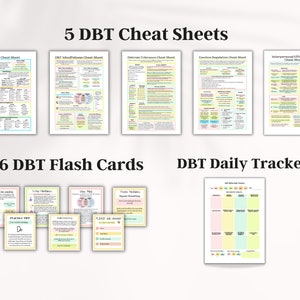 DBT Bundle DBT Skills DBT Workbook Dbt Cheat Sheet Dbt Etsy